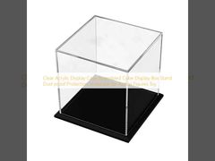 Présentoir en acrylique transparent, Cube assemblé, support de Protection anti-poussière, vitrine pour figurines d'action, jouets