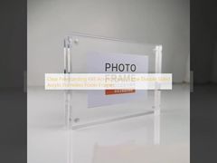 Clear Freestanding 4X6 Acrylic Photo Frame Double Sided Acrylic Frameless Poster Frames