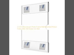 4 X 6 Inches Acrylic Photo Frame Wall Mounted Picture Frame With 3M Sticker On Wall