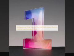 Multipurpose Clear Number Acrylic Block Award Custom Printing For Company Events
