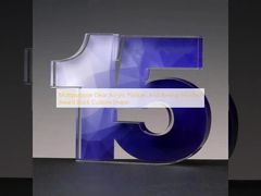 Multipurpose Clear Acrylic Plaques And Awards Number Award Block Custom Shape