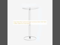 Easy Assembly Custom Acrylic Furniture Clear Side Table Coffee Table For Small Space