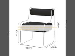 Minimalist Assembled Custom Acrylic Furniture Acrylic Makeup Chair With Cushion