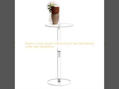 Modern Custom Acrylic Furniture Acrylic Side Table Nesting Coffee Table 600x600mm